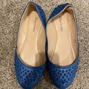 Royal blue flats size 8.5 US